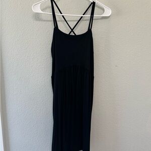Old Navy Black Backless Dress